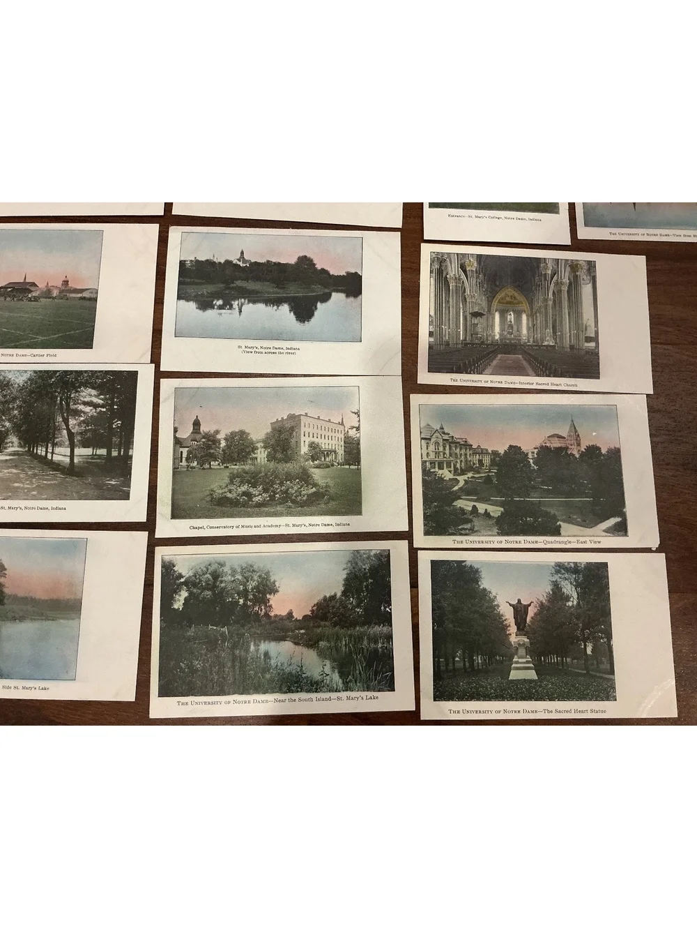 Lot of Antique Postcards of Notre Dame University Indiana